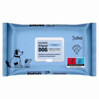 LUBA DOG - Nawilżane chusteczki do skóry oraz sierści Psa 60szt.