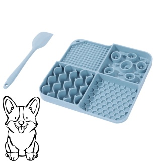 M-PETS L - silikonowa mata do lizania dla psa z łopatką