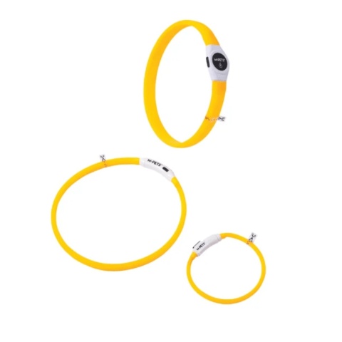 M-PETS FLASH LED pomarańczowa świecąca obroża dla psa