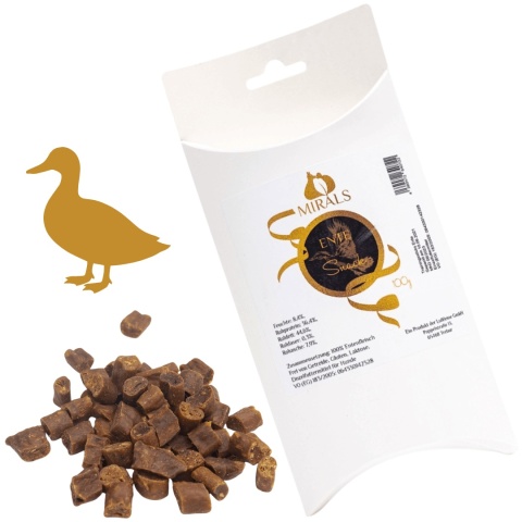 Przysmaki treningowe MIRALS z mięsa kaczki pieskobox