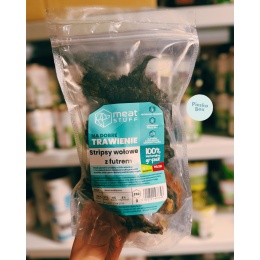 Stripsy wołowe z futrem Meat Stuff – naturalny gryzak dla psa dostępny w PieskoBox