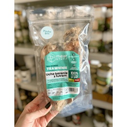uszy baranie z futrem dla psa meat stuff 2 sztuki