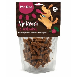 Mr. Bro Mniamki chrupiące przysmaki z wołowiny dla psa pieskobox
