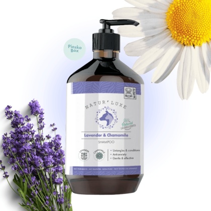 NATUR'LUXE Lawenda i Rumianek - nawilżający szampon dla psa i kota 500ml
