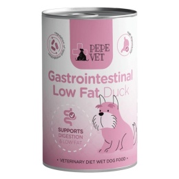 PEPE VET Gastrointestinal Low Fat karma mokra z kaczką dla psa 400g