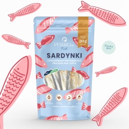 PERROland Fish liofilizowane sardynki naturalny przysmak dla psa i kota 20g