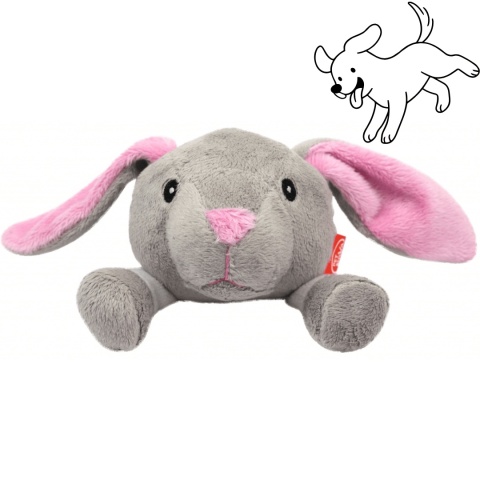 PET NOVA królik piłka zabawka dla psa 12,5 cm z piszczałką