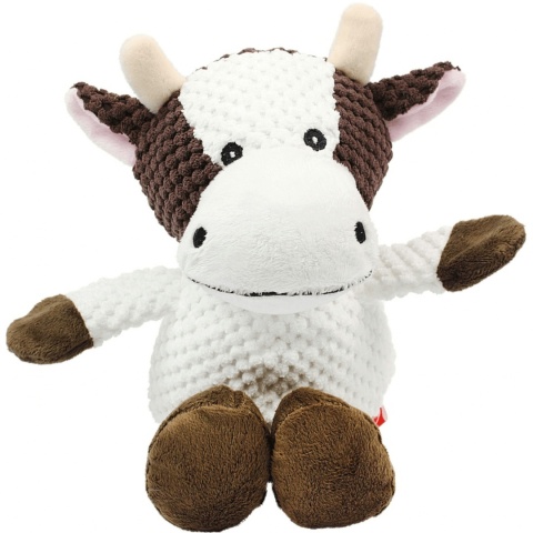 PET NOVA pluszowa krówka dla psa 32 cm z piszczałką