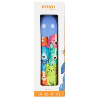 PETJOY - Butelka termiczna ze stali nierdzewnej z pieskami 500ml