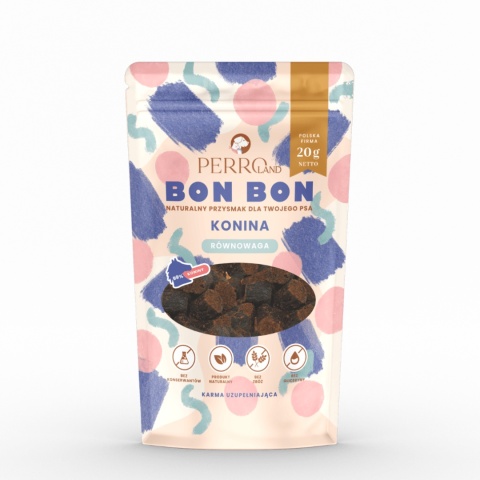 Perro BON BON Konina Równowaga funkcyjne przysmaki dla psa 80g