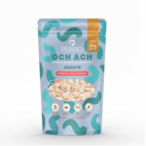 Perro OCH ACH Liofilizowane Przysmaki z Jesiotra 40g pieskobox