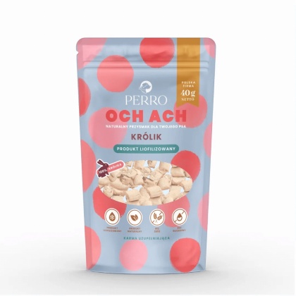 Perro - OCH ACH Liofilizowane Przysmaki z Królika 40g