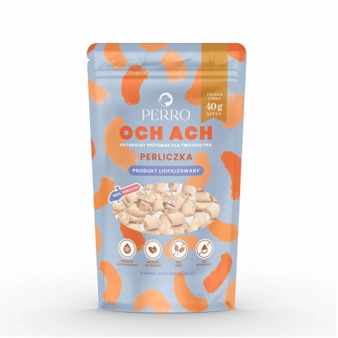 Perro – OCH ACH Liofilizowane Przysmaki z Perliczki 40g pieskobox
