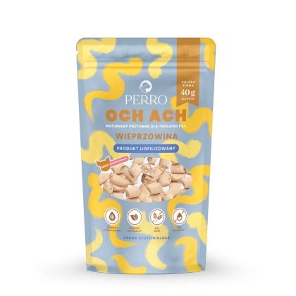 Perro - OCH ACH Liofilizowane Przysmaki z Wieprzowiny 40g