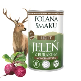 Karma mokra Polana Smaku Jeleń z burakiem 400g – lekkostrawna formuła dla psa pieskobox