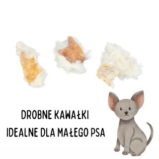 Trixie - Skóra królicza z sierścią w małych kawałkach dla psa 500g