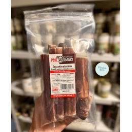 Miękki i aromatyczny suszony przełyk wołowy – naturalny gryzak dla psa pieskobox