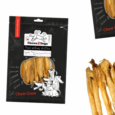 Naturalne penisy wołowe Chews4Dogs – gryzak dla psa 5 sztuk pieskobox
