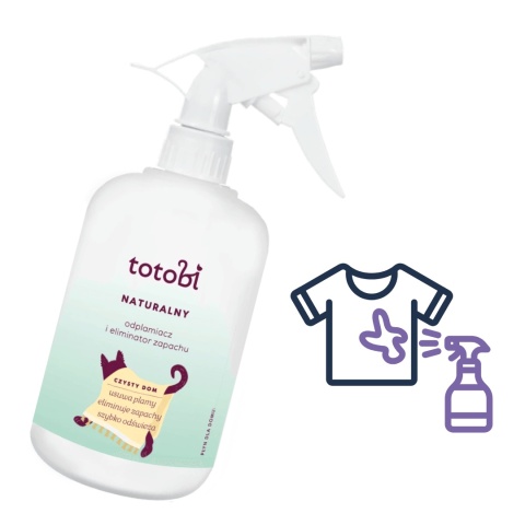 Totobi naturalny odplamiacz i eliminator zapachu 500 ml do usuwania plam i zapachów po psie pieskobox