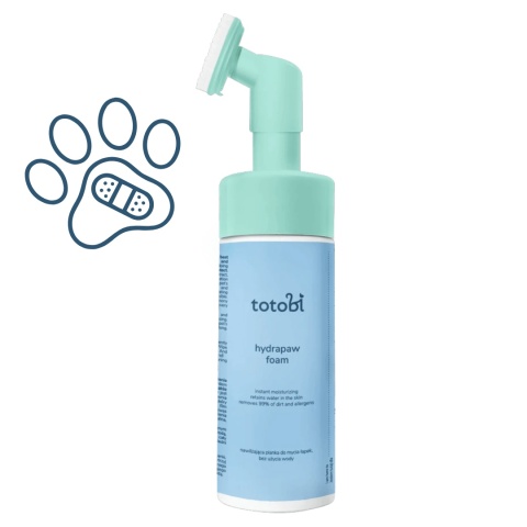 Totobi HydraPaw Foam nawilżająca pianka do mycia łapek psa 200 ml pieskobox