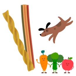 Garden Bites warzywno-owocowy zestaw testowy – elastyczne gryzaki dla psa pieskobox