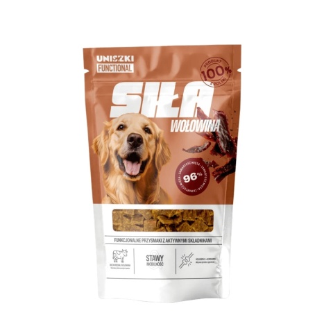 Smaczki funkcyjne UNISZKI na stawy z wołowiną dla psa pieskobox