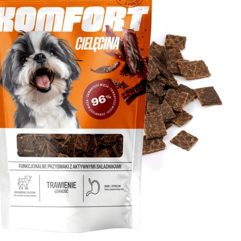 Smaczki funkcyjne UNISZKI na trawienie z cielęciną dla psa