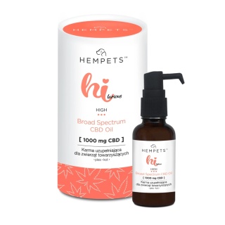 Hempets - Olejek CBD dla psa "HIlarious" 1000 mg