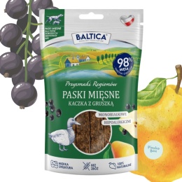 paski mięsne kaczka z gruszką dla psa baltica przysmaki