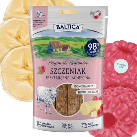 paski mięsne jagnięcina dla szczeniaka baltica przysmaki puppy