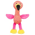 Trixie pluszowy flaming dla psa 32 cm – miękka szeleszcząca zabawka z pluszu