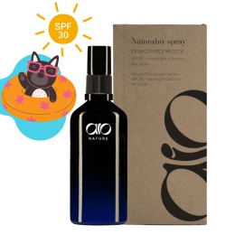AIO Nature SPF 30 naturalny spray przeciwsłoneczny dla psa mineralny