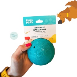 ZippyPaws gdakająca duża piłka dla psa 9cm z grubej gumy