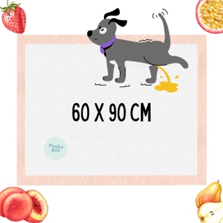 Record - Podkłady dla szczeniąt z plastrami mocującymi o zapachu owoców 60x90cm - 30szt