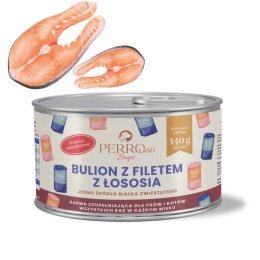 PERROland Soups bulion z filetem z łososia dla psa i kota 140g w pieskobox