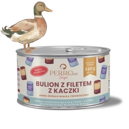PERROland Soups bulion z filetem z kaczki dla psa 140g w pieskobox