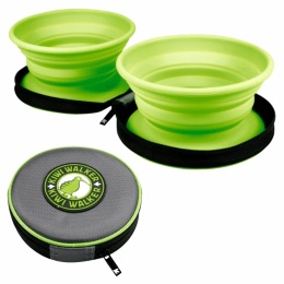Kiwi Walker zielone miski turystyczne dla psa 2w1 w pieskobox