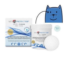 JM Sante Pharma VET PROTECTOR OCZY CLEAN płatki do oczyszczania oczu psa 50 szt