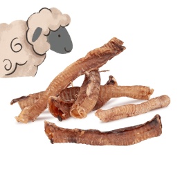 Suszone tchawice jagnięce – naturalny przysmak dla psa 100g pieskobox