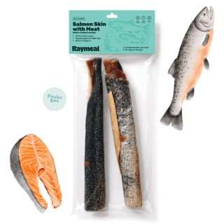 Raymeal - Suszone skóra łososia z mięsem dla psa 2 szt.