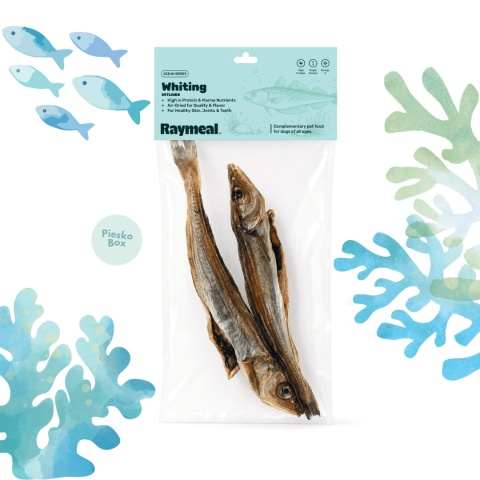 Raymeal Ocean Series Witlinek naturalny gryzak z całej suszonej ryby dla psa 2 sztuki