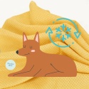 Record Dry Dog Towel żółty ręcznik chłodzący dla psa