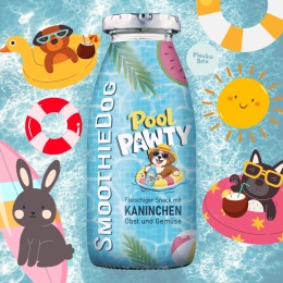 SMOOTHIE DOG Pool Pawty królik z warzywami i owocami dla psa 250ml w pieskobox