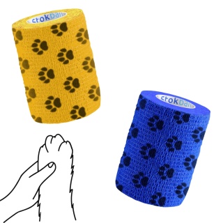 Stokban elastyczny bandaż samoprzylepny dla psa 7,5cm/4,5m