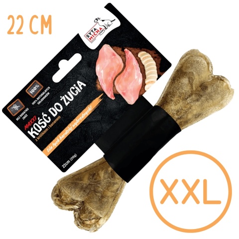 MAXXI kość do żucia dla wybrednych psów 22 cm Syta Micha pieskobox