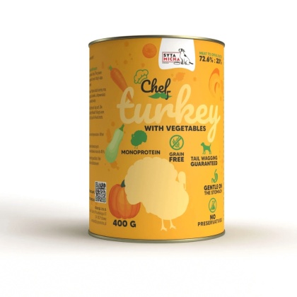 Syta Micha Mokra karma dla psa Indyk z warzywami 400g
