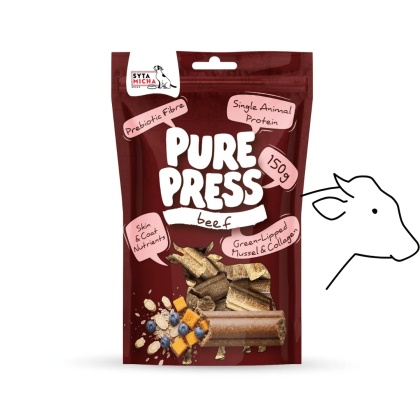 Syta Micha Pure Press smaczki Wołowina 150g – tłoczone na zimno dla psa