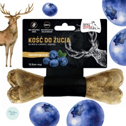 Syta Micha kość do żucia dla psa hipoalergiczna jeleń z jagodami 13,5 cm w sklepie PieskoBox