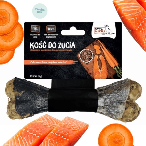 Syta Micha kość do żucia dla psa na piękną i lśniącą sierść 13,5 cm w sklepie PieskoBox