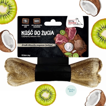 Syta micha - Kość do żucia dla psa z kiwi i kokosem 13,5cm